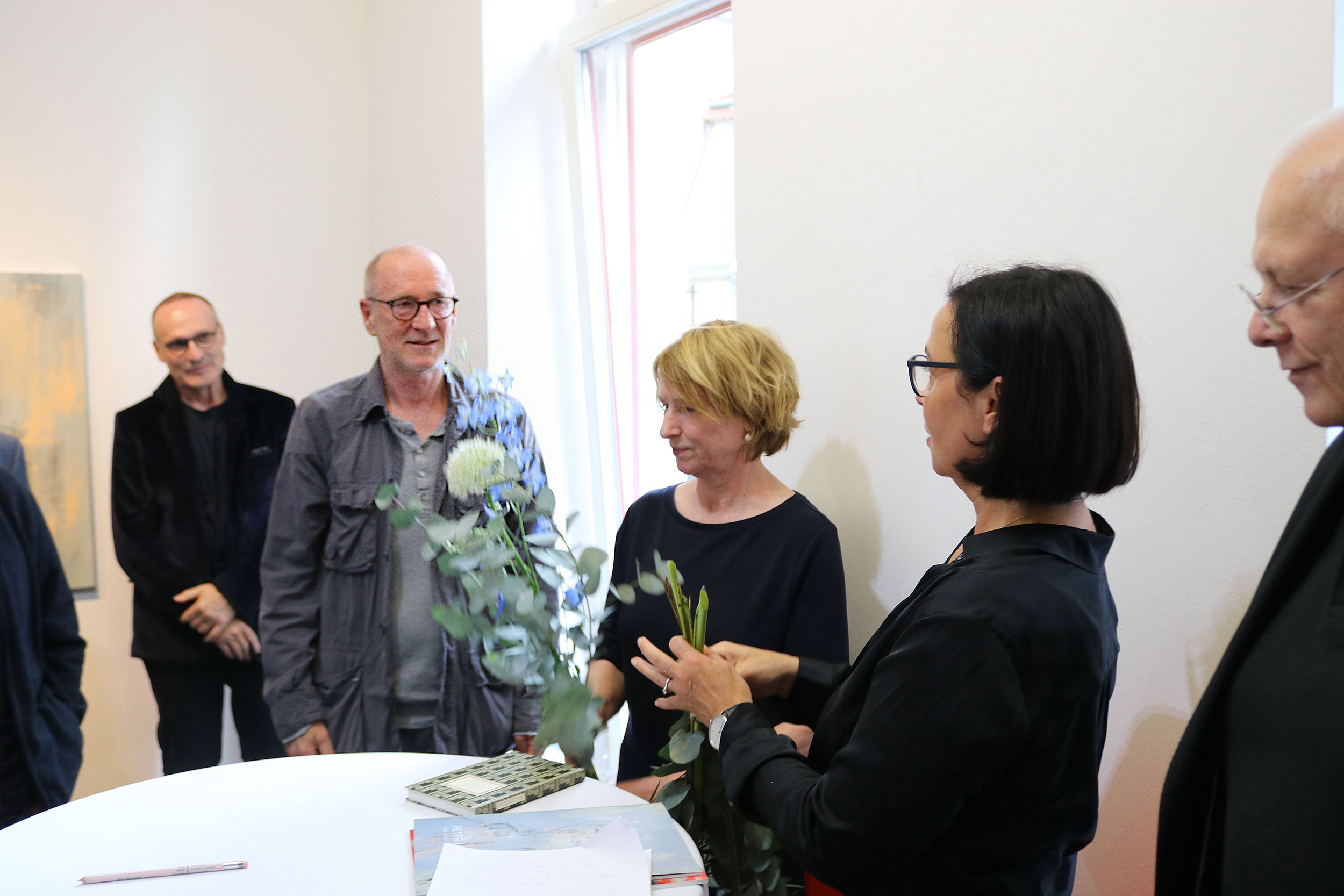 v.l.n.r.: Peter Lohmeyer, Corinna Harfouch, Ines Kübler-Schulz, Helge Leiberg